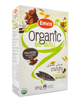 Emco Organic Bio Muesli - Crunchy w/ Belgian Chocolate & Hazelnuts (375g) - Organics.ph