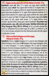 Emco Organic Bio Muesli - Crunchy w/ Red Fruits (375g) - Organics.ph