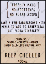 Feel Well Fermented Ginger Carrot Pickles (400g) - Organics.ph