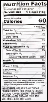 Go Organic Hard Candy - Cherry, Strawberry, Pomegranate (100g) - Organics.ph