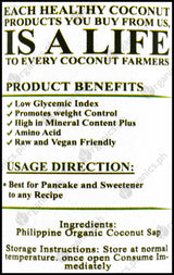 Greenlife Organic Coconut Nectar Syrup (200g) - Organics.ph