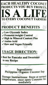 Greenlife Organic Coconut Nectar Syrup (500g) - Organics.ph