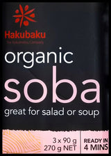 Hakubaku Organic Soba Noodles (270g) - Organics.ph