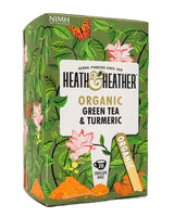 Heath and Heather Organic Green Tea (Turmeric) (20 bags) - Organics.ph