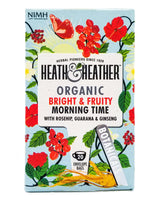 Heath and Heather Organic Tea - Bright & Fruity Morning Time - Rosehip, Guarana, Ginseng (20 bags) - Organics.ph
