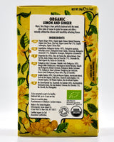 Heath and Heather Organic Tea - Lemon & Ginger (20 tea bags) - Organics.ph