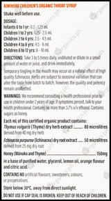 Kiwiherb Organic Herbal Supplements - Children's Throat Syrup (100ml) - Organics.ph