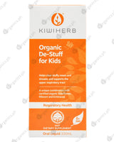 Kiwiherb Organic Herbal Supplements - De-Stuff For Kids (100ml) - Organics.ph