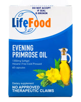 LifeFood Evening Primrose Oil 1350mg (60 softgels) - Organics.ph