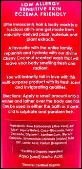 Little Innoscents Organic Baby Hair & Body Wash - Cherry Coconut (250ml) - Organics.ph