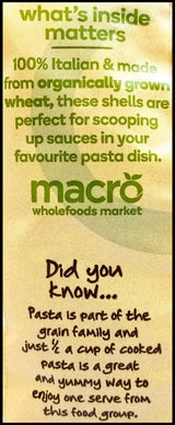 Macro Organic Pasta - Shells (500g) - Organics.ph