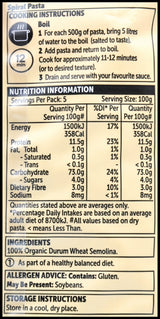 Macro Organic Pasta - Spirals (500g) - Organics.ph