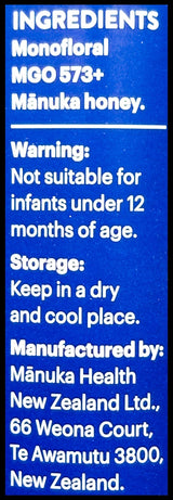 Manuka Health Manuka Honey MGO 550+ (500g) - Organics.ph