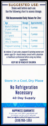 Mary Ruth's Liquid Ionic Zinc (120ml) - Organics.ph
