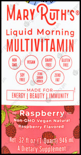 Mary Ruth's Liquid Morning Multivitamin - Raspberry (946ml) - Organics.ph