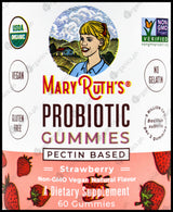Mary Ruth's Organic Probiotic Gummies - Strawberry 5 Billion CFU (60 Gummies, 30 Servings) - Organics.ph
