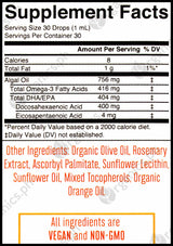 Mary Ruth's Vegan Omega-3 Liquid Drops (Algae) (30ml) - Organics.ph