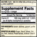 Mason Natural Vitamin E 180mg (400IU) (100 softgels) - Organics.ph