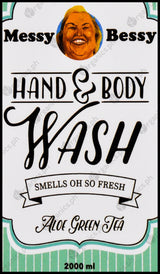 Messy Bessy Natural Hand & Body Wash - Aloe Green Tea (2000ml) - Organics.ph