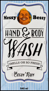 Messy Bessy Natural Hand & Body Wash - Ocean Rain (540ml) - Organics.ph