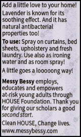 Messy Bessy Natural Room & Linen Spray - Lavender (2000ml) - Organics.ph