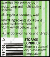 Messy Bessy The Little Warrior Natural Hand Sanitizer - Green Tea (50ml) - Organics.ph