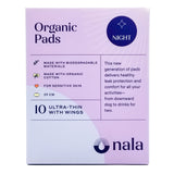 Nala Organic Biodegradable Sanitary Pads - Night (10 pads) - Organics.ph