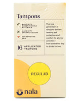 Nala Organic Biodegradable Tampons - Regular (16 tampons) - Organics.ph