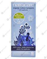 Natracare Organic Tampons - Regular with Applicator (16 pads) - Organics.ph