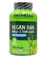 Naturelo Vegan Omega-3 Algae 800mg DHA (120 softgels, 60 servings) - Organics.ph