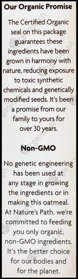 Nature's Path Organic Instant Oatmeal - Brown Sugar Maple (320g) - Organics.ph