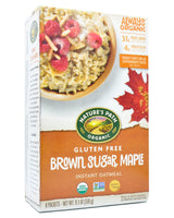 Nature's Path Organic Instant Oatmeal - Brown Sugar Maple (320g) - Organics.ph