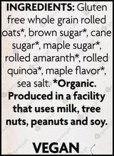 Nature's Path Organic Instant Oatmeal - Brown Sugar Maple (320g) - Organics.ph