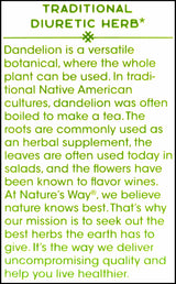 Nature's Way Dandelion Root 1575mg (180 caps) - Organics.ph