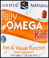 Nordic Naturals Daily Kids Omega-3 Fish Oil - Natural Fruit Flavor 340mg (30 softgels) - Organics.ph