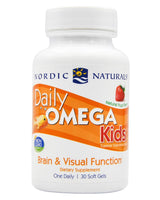 Nordic Naturals Daily Kids Omega-3 Fish Oil - Natural Fruit Flavor 340mg (30 softgels) - Organics.ph