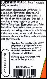 Now Dandelion Root 500 mg (100 caps) - Organics.ph