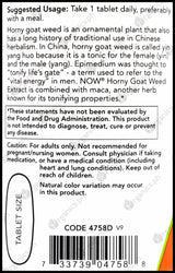 Now H Goat Weed with Maca 750mg (90 tablets) - Organics.ph