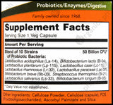 Now Probiotic - 10 Strains 50 Billion CFU (50 caps) - Organics.ph