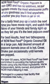 Now Real Food Organic Popping Corn (680g) - Organics.ph