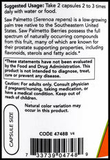 Now Saw Palmetto 550mg (250 caps) - Organics.ph