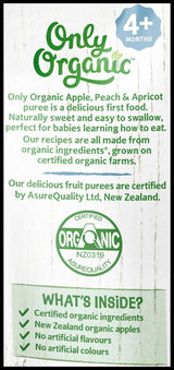 Only Organic Baby Food 4+ months - Apple Peach & Apricot (120g) - Organics.ph