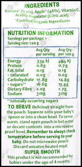 Only Organic Baby Food 4+ months - Banana & Apple (120g) - Organics.ph