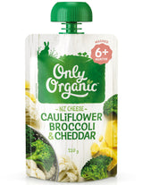 Only Organic Baby Food 6+ months - Cauliflower Broccoli & Cheddar (120g) - Organics.ph