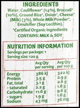 Only Organic Baby Food 6+ months - Cauliflower Broccoli & Cheddar (120g) - Organics.ph