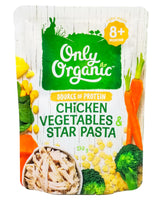Only Organic Baby Food 8+ months - Chicken Vegetables & Star Pasta (170g) - Organics.ph