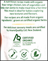 Only Organic Baby Food 8+ months - Chicken Vegetables & Star Pasta (170g) - Organics.ph