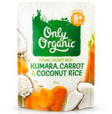 Only Organic Baby Food 8+ months - Kumara, Carrot & Coconut Rice (170g) - Organics.ph