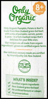 Only Organic Baby Food 8+ months - Pumpkin Potato & Beef (170g) - Organics.ph