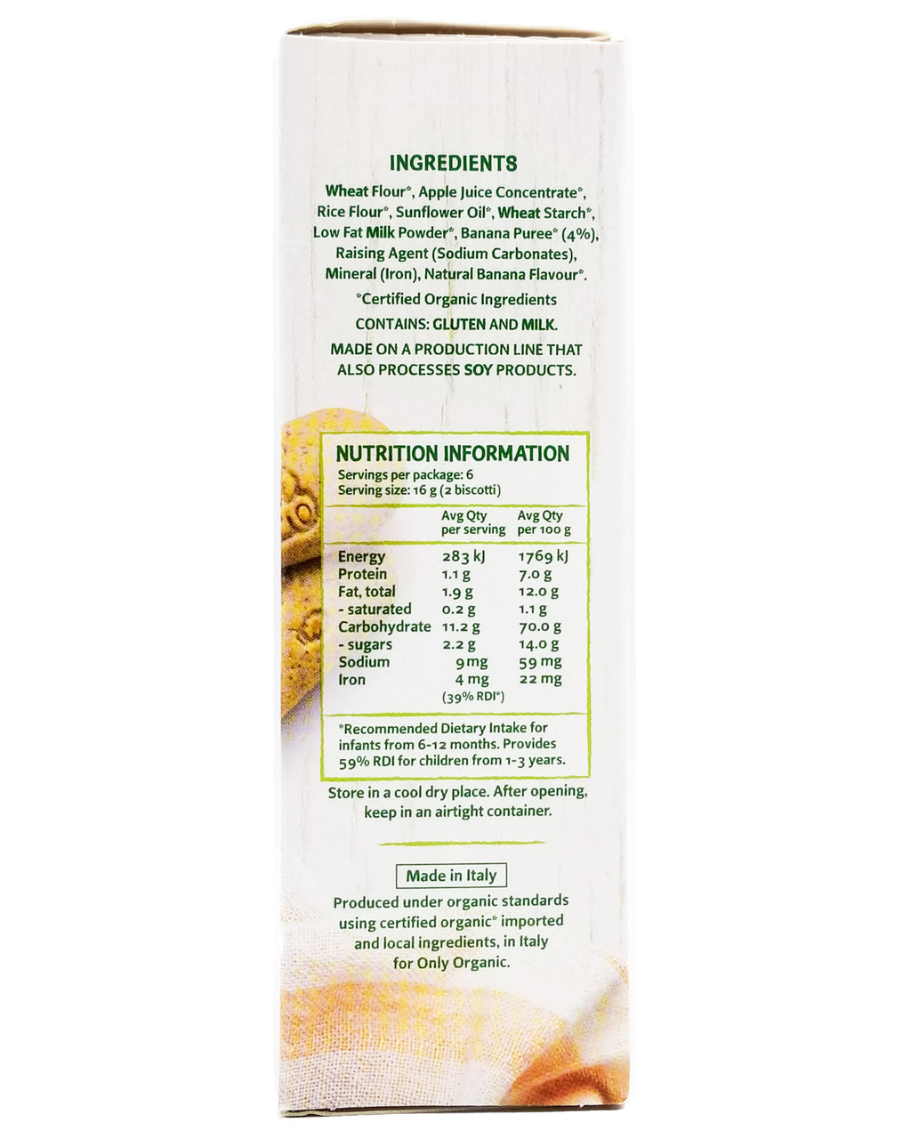 Monoprix Organic Baby Food 5+ months - Apple Banana (4x100g)